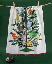 Load image into Gallery viewer, Vintage Christmas Tree Tea Towel

