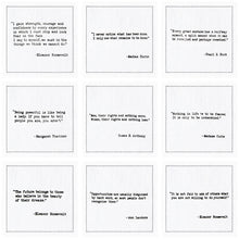 Load image into Gallery viewer, Inspirational Quotes - White Cotton Cocktail Napkins, 50ct
