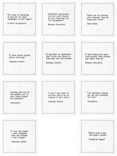 Load image into Gallery viewer, Drinking Quotes - White Cotton Cocktail Napkins, 50ct
