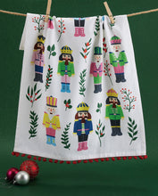 Load image into Gallery viewer, Vintage Nutcrackers Kitchen Towel
