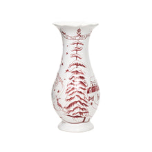 Load image into Gallery viewer, Country Estate Winter Frolic 9" Vase, Ruby
