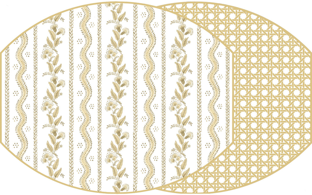 Ellipse Two Sided Emma Placemat, Wheat