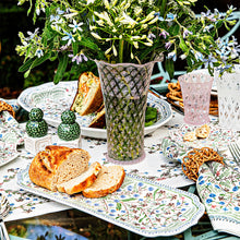 Load image into Gallery viewer, Trellis Flared Vase, 9" | Blush
