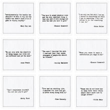 Load image into Gallery viewer, Inspirational Quotes - White Cotton Cocktail Napkins, 50ct
