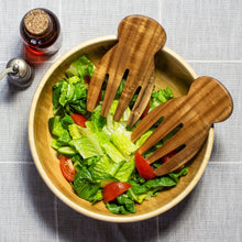 Load image into Gallery viewer, Acacia Wood Salad Hands
