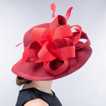 Load image into Gallery viewer, Metallic Wide-Brimmed, Red
