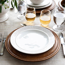Load image into Gallery viewer, Blenheim Oak Dinner Plate, Whitewash
