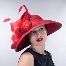 Load image into Gallery viewer, Metallic Wide-Brimmed, Red
