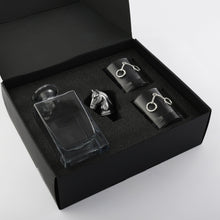 Load image into Gallery viewer, Equestrian Decanter Set with Glasses
