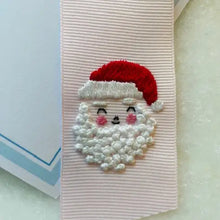 Load image into Gallery viewer, Medium Santa Claus Bow, Pale Pink
