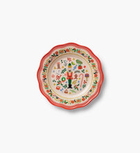 Load image into Gallery viewer, Holly Jolly Nutcracker Melamine Dessert Plates, Assorted Set of 4
