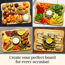 Load image into Gallery viewer, Flip, Serve &amp; Store™ Charcuterie Board with Locking Lid
