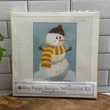 Load image into Gallery viewer, Snowman Needlepoint Kit (Orange Scarf)
