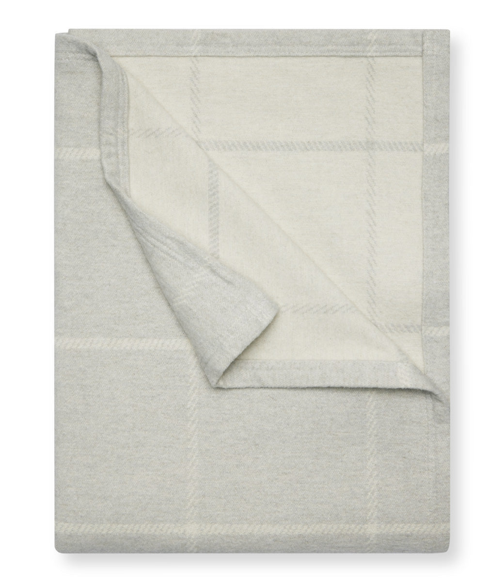 The Lightweight Blanket, Windowpane Light Grey