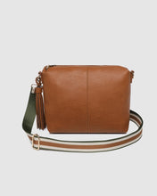 Load image into Gallery viewer, Daisy Stripe Crossbody Bag, Tan
