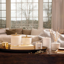 Load image into Gallery viewer, Frasier Fir Large Frosted Wood Grain Candle
