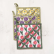 Load image into Gallery viewer, Cotton Slub Pot Holder, 8&quot; | Lavender
