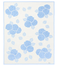 Load image into Gallery viewer, Hydrangeas Light Blue Blanket
