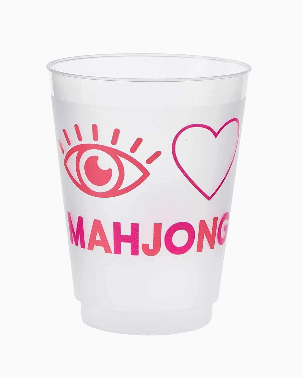I Heart Mahjong Cups, 10ct