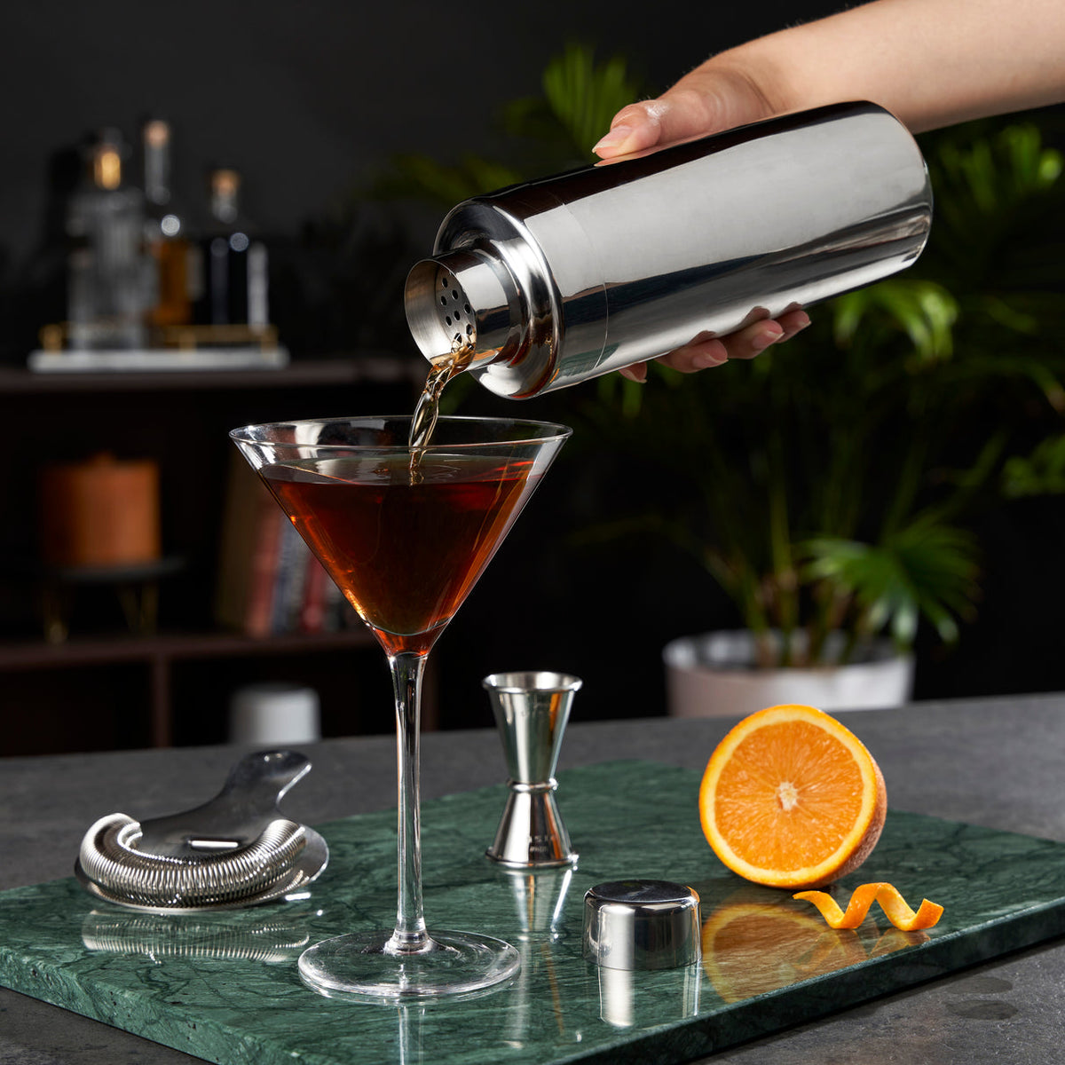 Viski Harrison Element Cocktail Shaker, Stainless Steel – Julep Home ...