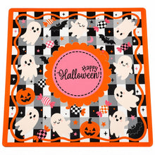 Load image into Gallery viewer, Gingham and Ghosts Mahjong Mat
