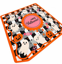 Load image into Gallery viewer, Gingham and Ghosts Mahjong Mat
