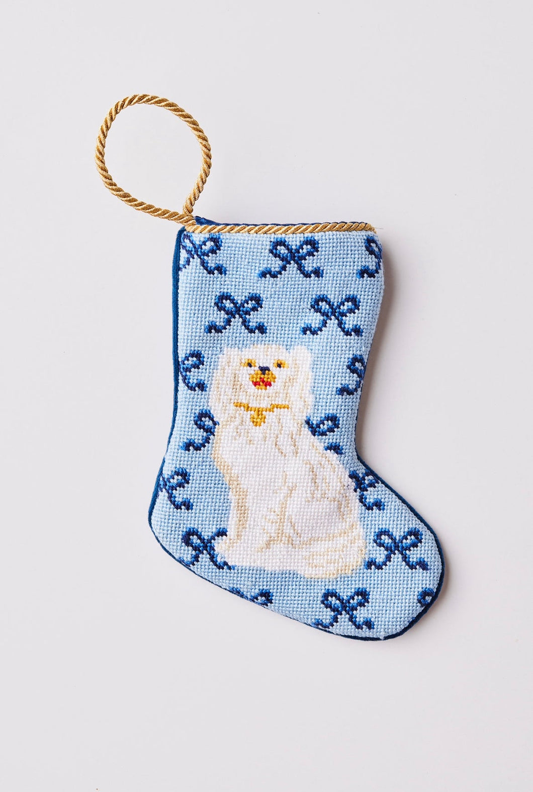 Paige Minear- Sitting Like Royalty in Blue Bauble Stocking