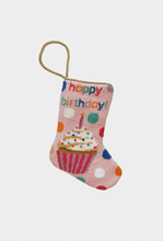 Load image into Gallery viewer, Happy Birthday in Pink Bauble Stocking
