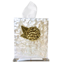 Load image into Gallery viewer, Hydrangea Boutique Tissue Box, Pearl
