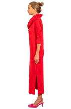 Load image into Gallery viewer, Ruffneck Maxi Dress, Solid | Red
