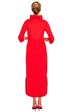 Load image into Gallery viewer, Ruffneck Maxi Dress, Solid | Red
