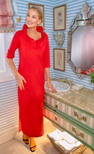 Load image into Gallery viewer, Ruffneck Maxi Dress, Solid | Red
