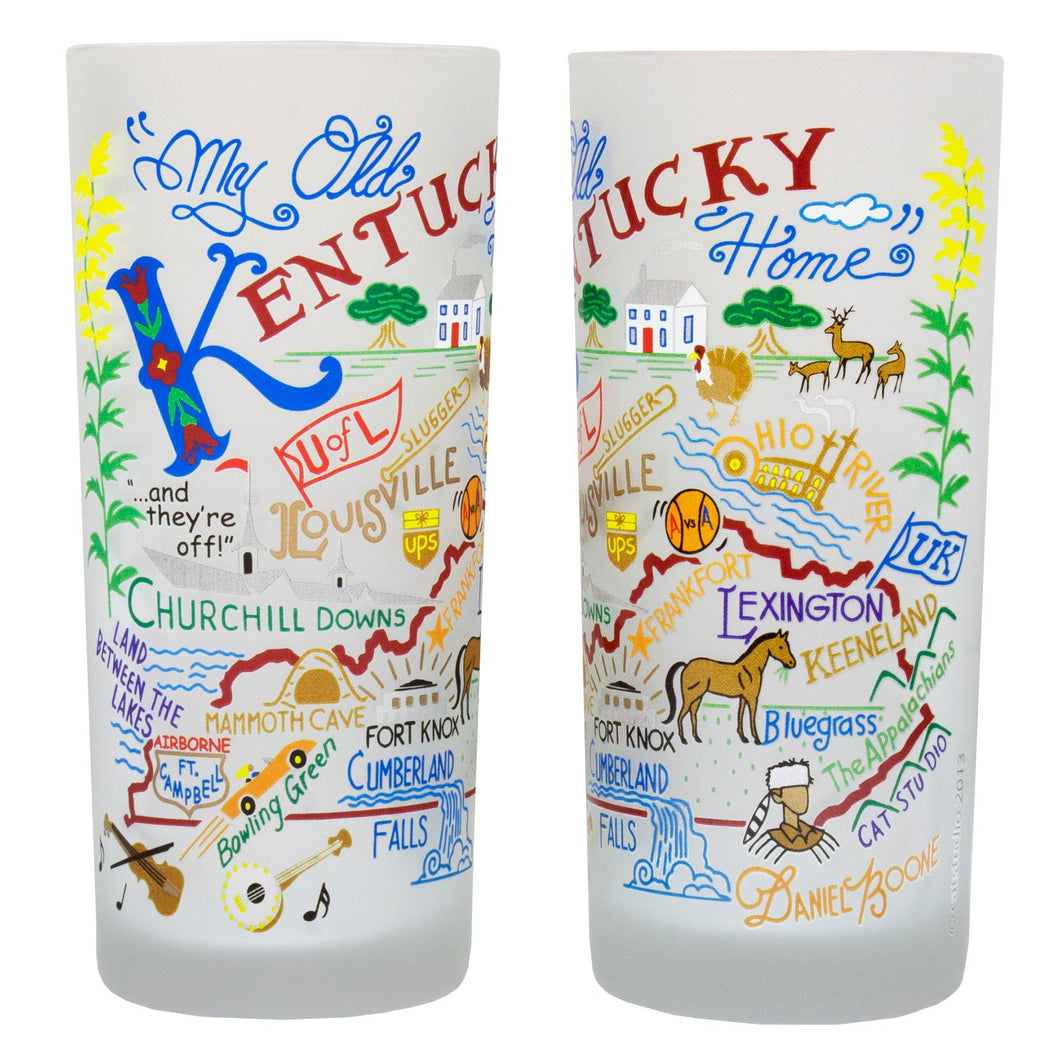 KENTUCKY Drinking Glass, Boxed Set of 2