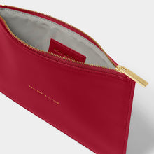 Load image into Gallery viewer, Sentiment Pouch &quot;Feeling Festive&quot;, Garnet Red
