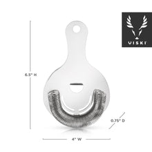 Load image into Gallery viewer, Viski Harrison Hawthorne Strainer in Stainless Steel
