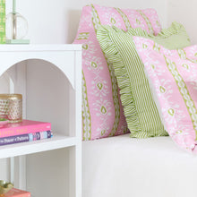 Load image into Gallery viewer, The Headboard Pillow® - Rosemary Stripe Pink Twin XL
