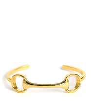 Load image into Gallery viewer, Snaffle Bit Cuff, 18K Plated

