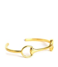 Load image into Gallery viewer, Snaffle Bit Cuff, 18K Plated
