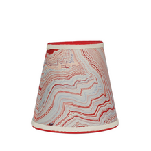 Load image into Gallery viewer, Red, White &amp; Blue Marble Lampshade

