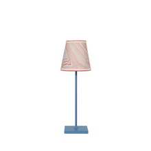 Load image into Gallery viewer, Red, White &amp; Blue Marble Lampshade

