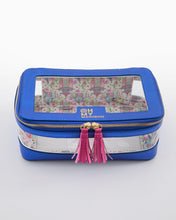 Load image into Gallery viewer, Metallic Blue Tile Storage Bag
