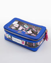 Load image into Gallery viewer, Metallic Blue Tile Storage Bag
