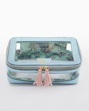 Load image into Gallery viewer, Metallic Light Blue Tile Storage Bag
