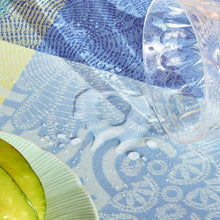 Load image into Gallery viewer, Mille Rameaux Bleu Tablecloth (Coated Cotton), 69&quot; Round
