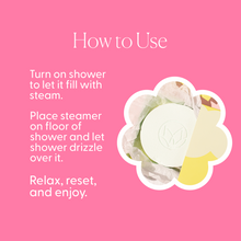 Load image into Gallery viewer, Champagne and Rose Shower Steamers
