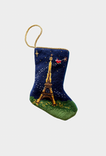 Load image into Gallery viewer, “Bonne Nuit” Santa in Paris Bauble Stocking
