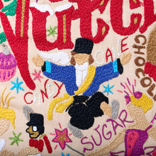 Load image into Gallery viewer, Nutcracker Hand-Embroidered Pillow, 20x20"
