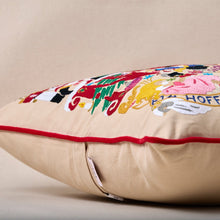 Load image into Gallery viewer, Nutcracker Hand-Embroidered Pillow, 20x20"
