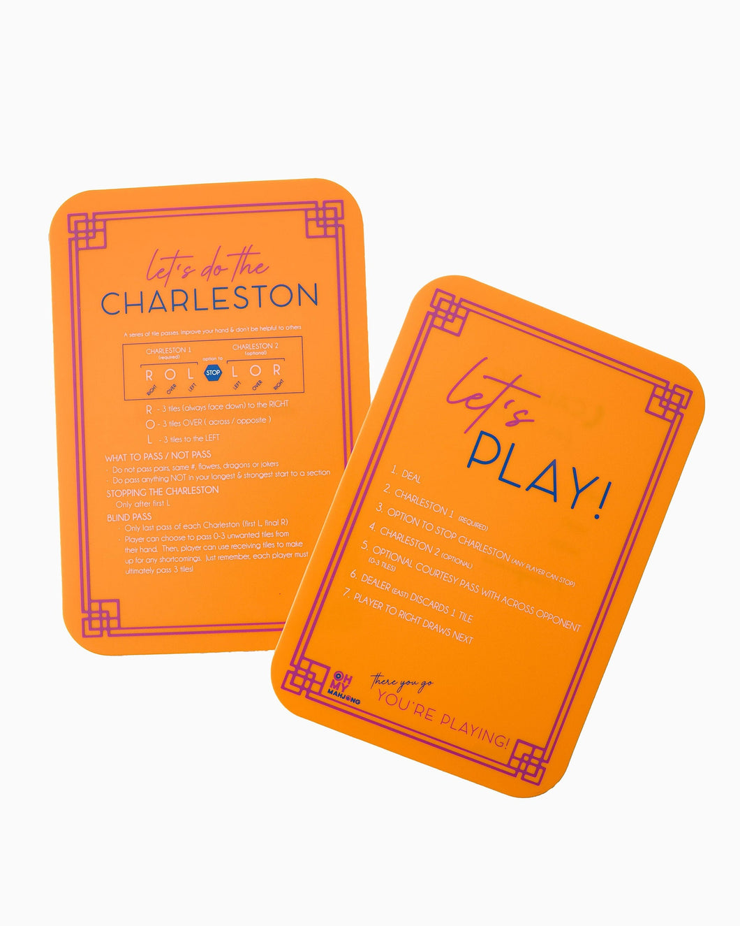 Mahjong Tile Shufflers, Orange
