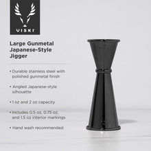 Load image into Gallery viewer, Viski Japanese Style Lg Jigger, Gunmetal
